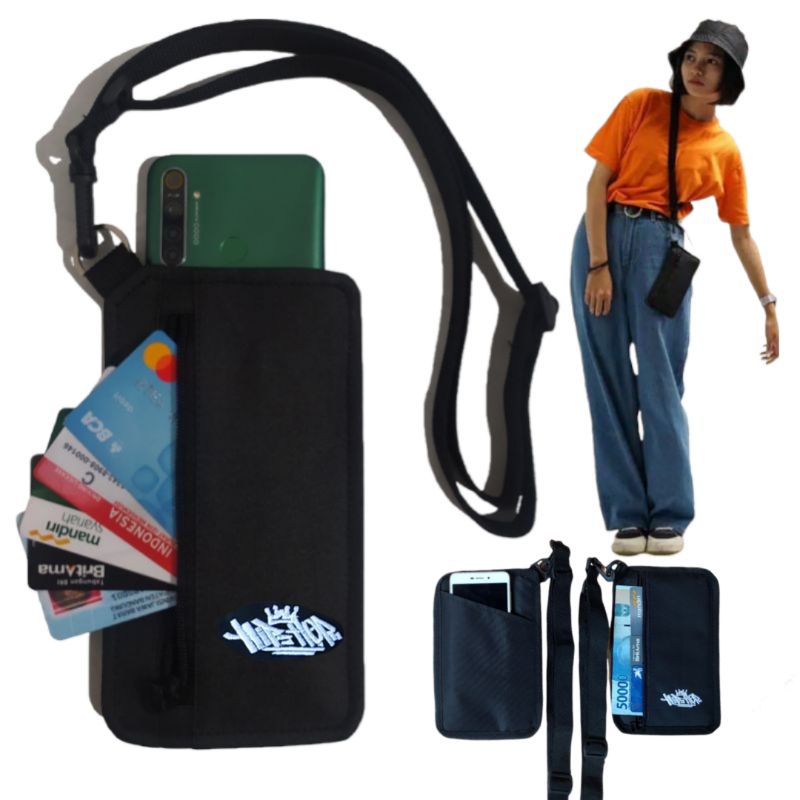 Hanging Wallet Kartu HP Selempang Gantung Leher Sako 04 Hiphop