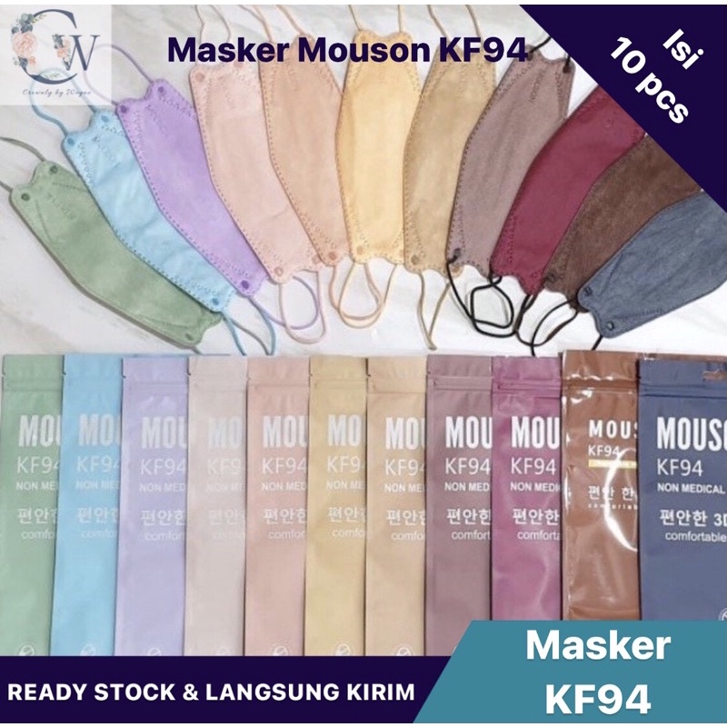 Masker KF94 Mouson 4ply isi 10pcs Original/Masker Mouson KN94