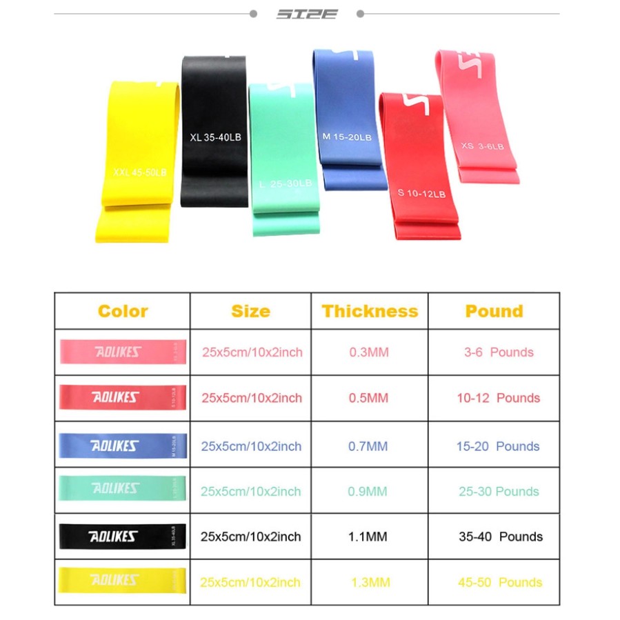 [1 PCS] Resistance Band Loop for Booty & Arm Workouts Gym Fitness Yoga Pilates-1