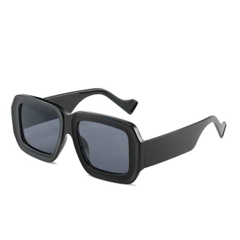 Mxbeauty Kacamata Hitam Checkerboard Fashion Ins Anti UV UV400 Square Street Style Pria Sunglasses