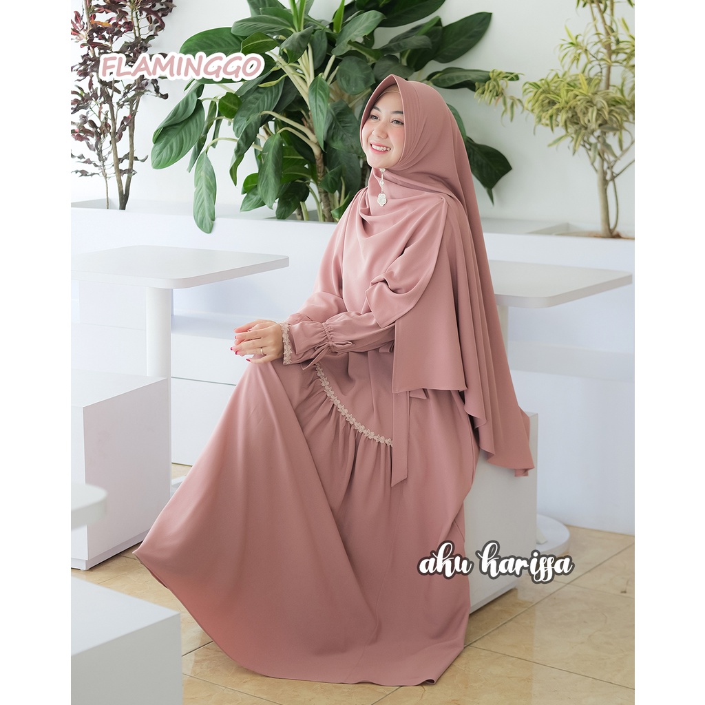Gamis Aku Karissa Original - Gamis Lebaran Zaina Syari-Flaminggo