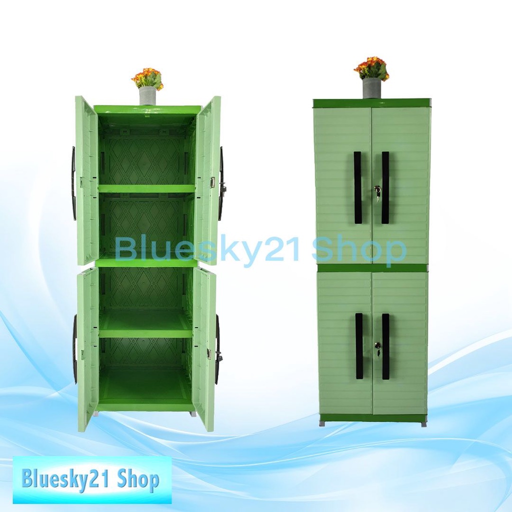 LEMARI PLASTIK LUCU / LEMARI PAKAIAN 4 SUSUN MIAMI KINARA LUXURY