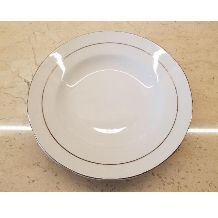 [ART. 174164] Piring Makan Sango Keramik 9 Inch List Emas