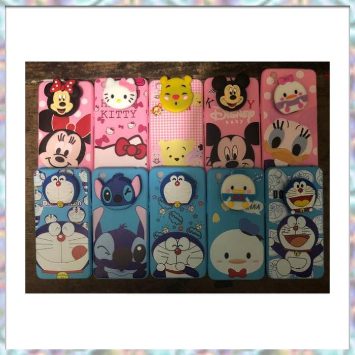 Case Pop Socket Xiaomi Redmi Case Pop Socket ~ Softcase Disney + Pop Socket Oppo Samsung Xiaomi