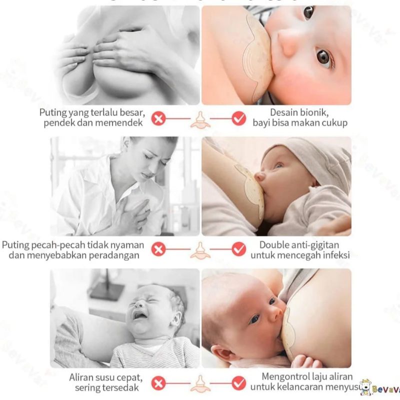 [rumahbayipdg] Pelindung puting breast nipple Shield 1 pcs pakai box