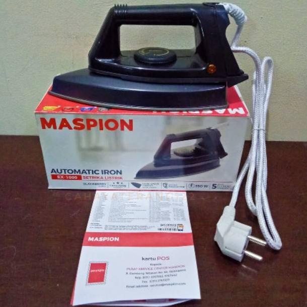 Maspion Setrika Ex1000 / Ex 1000 / Ex-1000 / Ex - 1000 (350W) Garansi Resmi