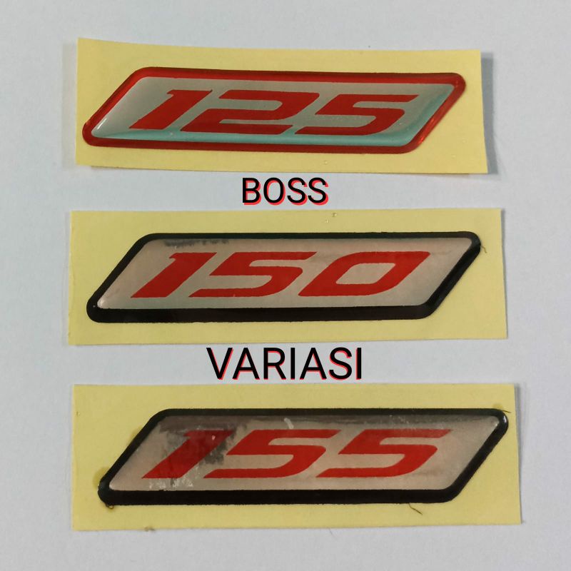 Stiker Emblem 125 Emblem 150 Emblem 155 - RED