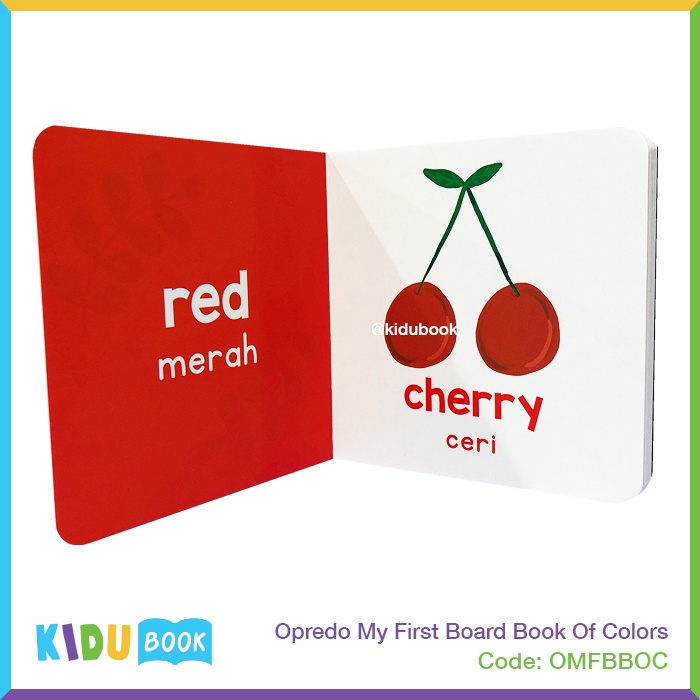 Buku Bayi dan Anak Belajar Mengenal Warna Opredo My First Board Book Of Colors Kidu Baby