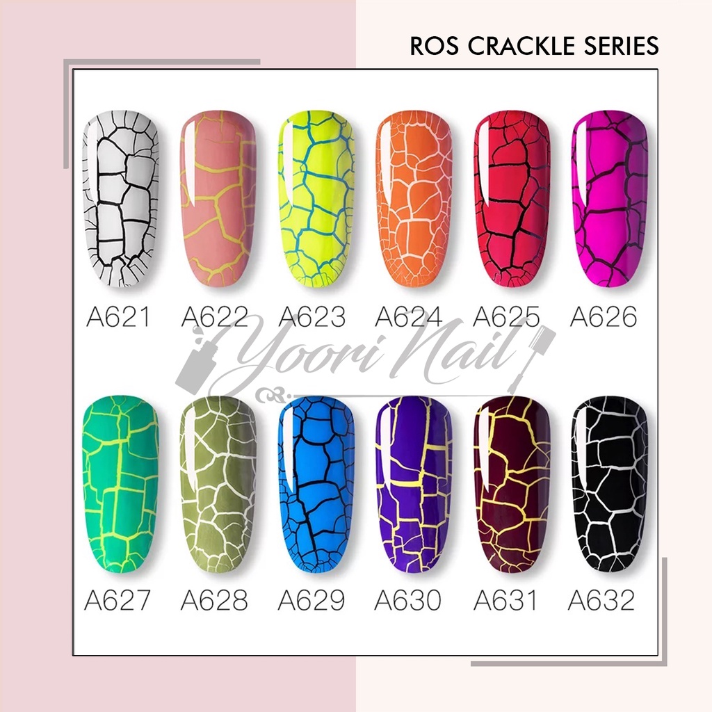 Rosalind Crackle Series gel nail polish uv led 7ml kutek gel retak gel crack