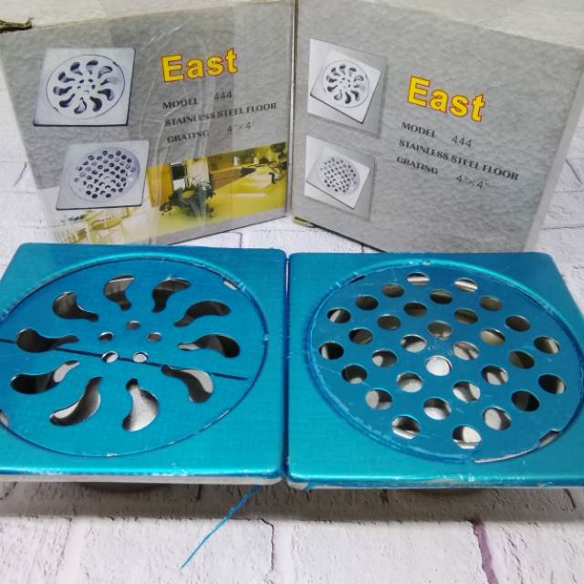 Saringan Got / Floor Drain Mangkok Tipis 4&quot;x4&quot; Stainless Steel Anti Karat