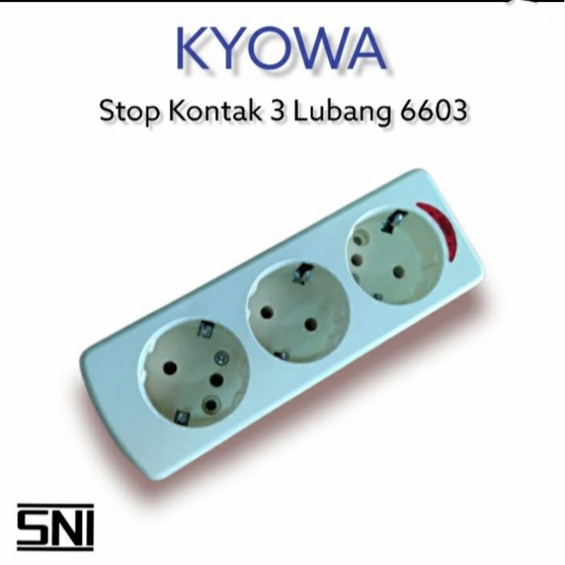 Stop Kontak 3 lubang / stop kontak kyowa 4 lubang/ stop kontak gepeng