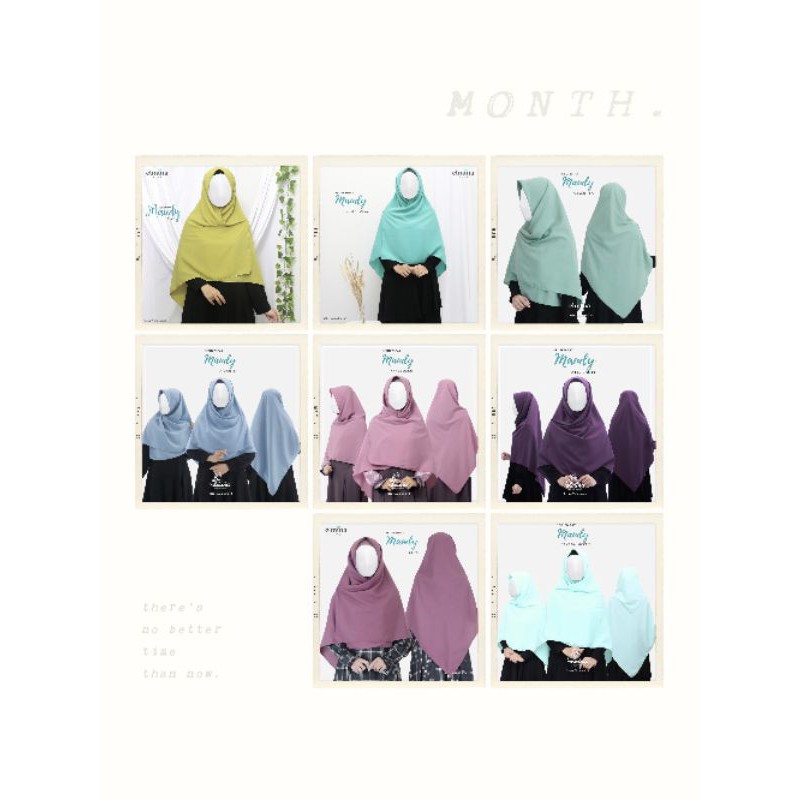 Jilbab/Khimar/Hijab Segiempat Wolfis Maudy 150 by Elmina