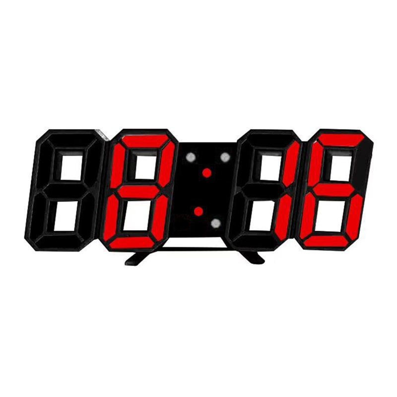 Btsg Jam Alarm Digital LED 3D Desain Modern Untuk Dinding / Meja