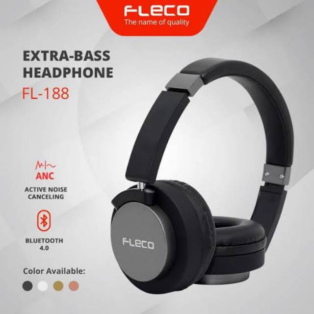 Headphone Wireless Extra Bass FLECO FL-188BT