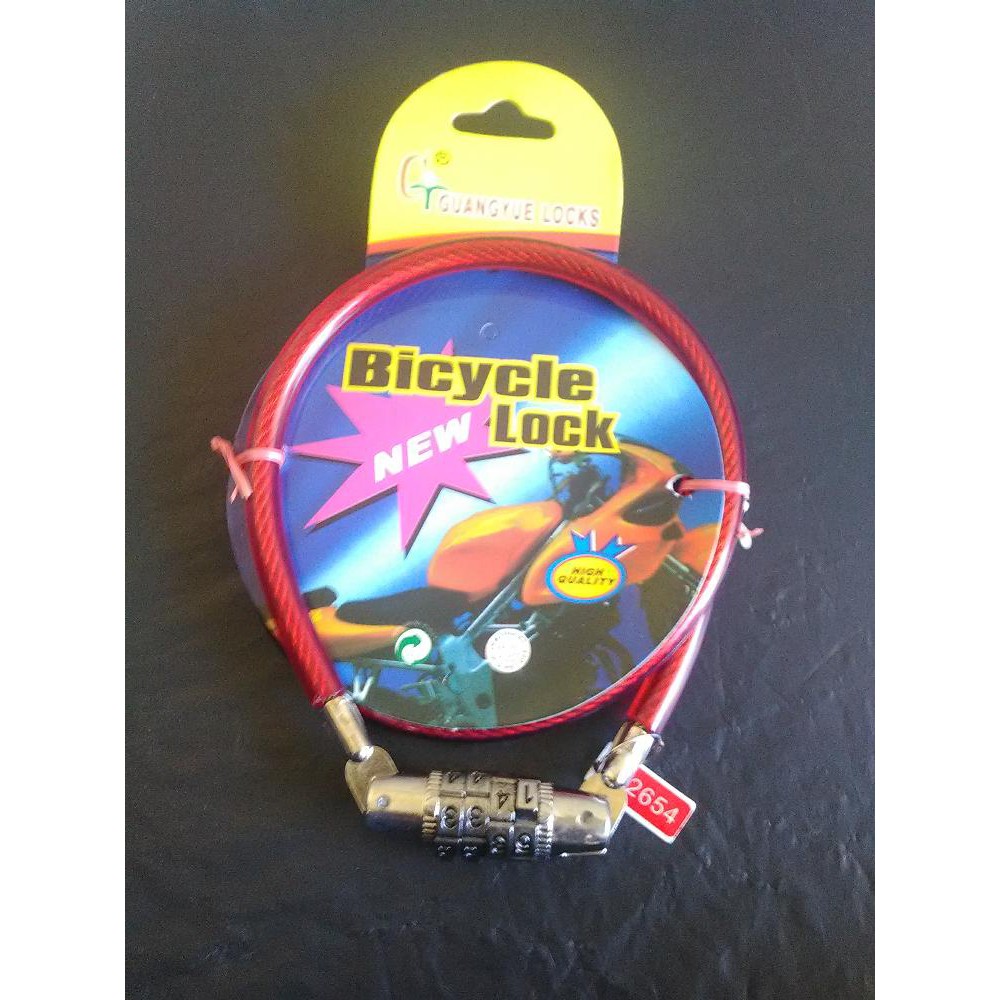 Kunci Sepeda Spiral Nomor Password - Kunci Sepeda Spiral Nomor - Bicycle lock Number Password