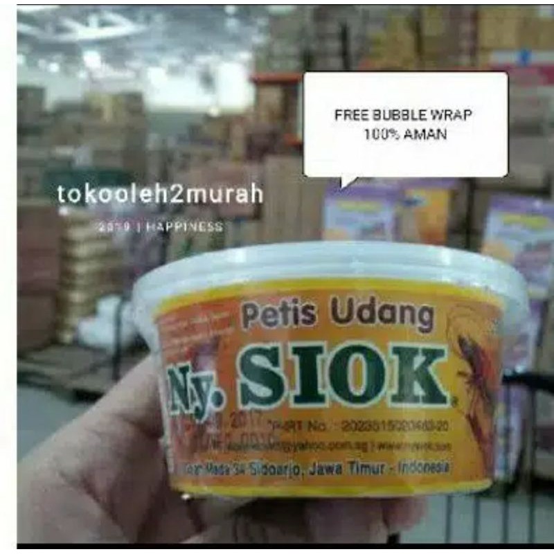 

Ny siok - petis udang nyonya /ny. siok 250 gram (FREE BUBBLE WRAP)