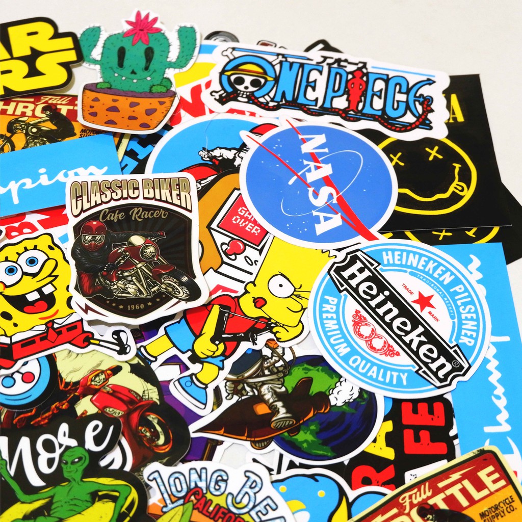 30 PCS STIKER STICKER PACK RANDOM SERIES- STICKER TUMBLR MOTOR JOURNAL