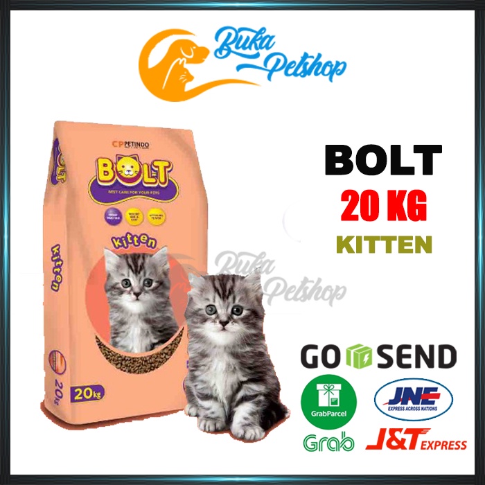 BOLT KITTEN 20KG FRESHPACK Makanan Kucing Bolt Kitten [GOJEK - GRAB]