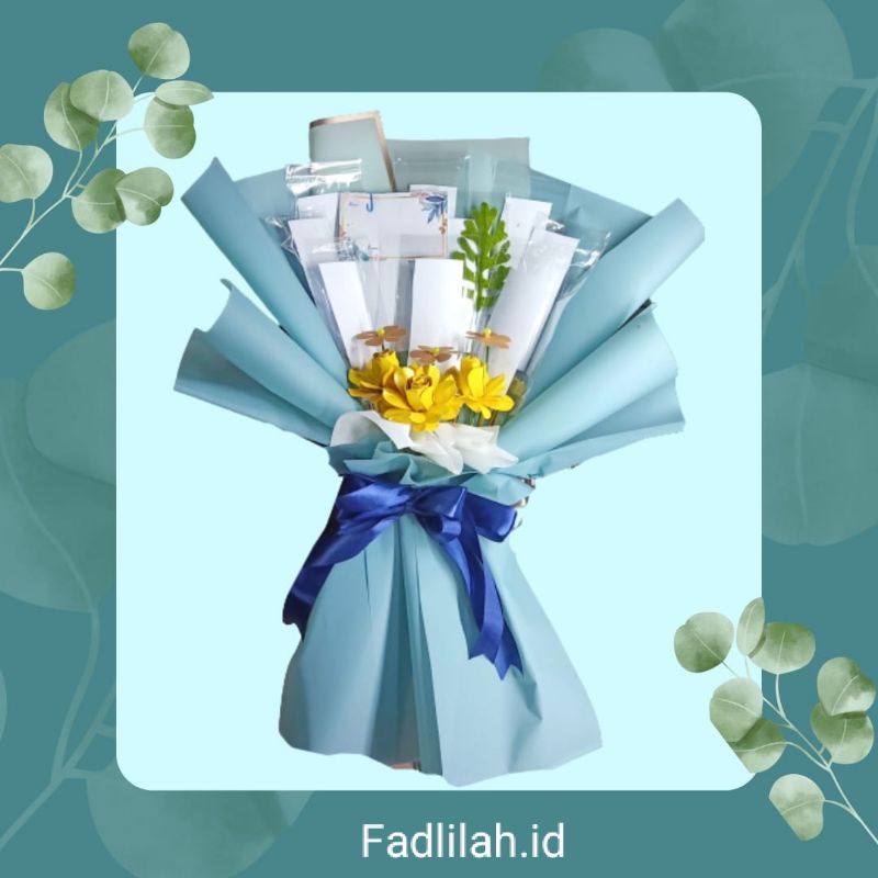 Buket Bunga Premium Extra Bunga - Kerangka Buket Uang Premium - 10 slot - Bouquet - Bucket kekinian