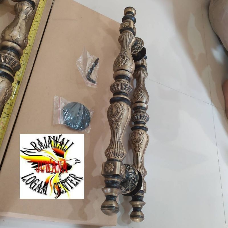 Pull-kuningan handle pintu rumah baut TEMBUS 52CM
