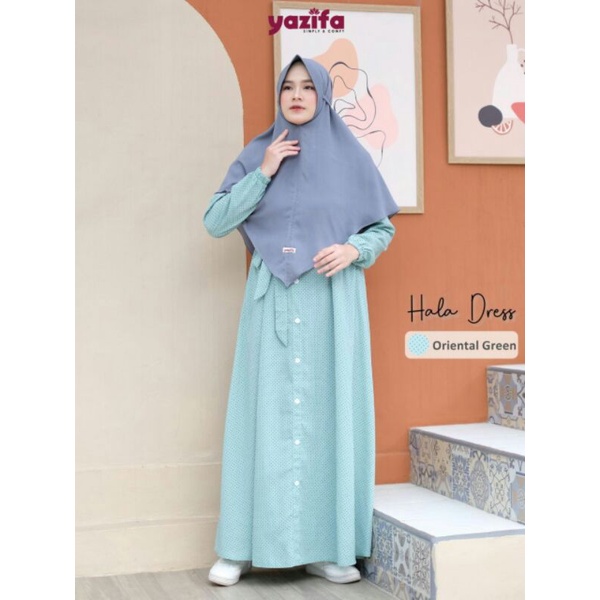 Gamis Syari Long Dress Wanita ( Hala Dress by Numaia )