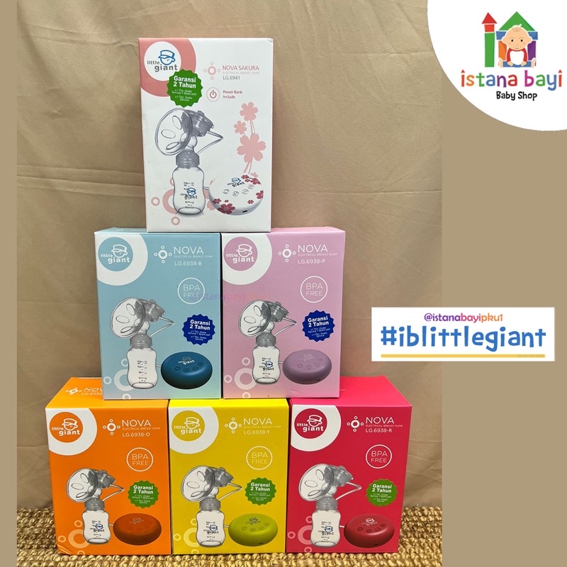 Little Giant Nova Electrical Breast Pump Sakura Edition FREE POWER BANK - Pompa Asi Elektrik