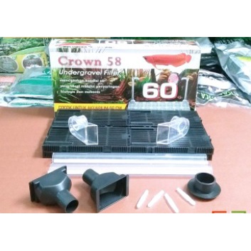 TERMURAH Undergravel CROWN 58 UGF Gravel FILTER AQUARIUM Ug 60 UGF 60 Aquascape Akuarium