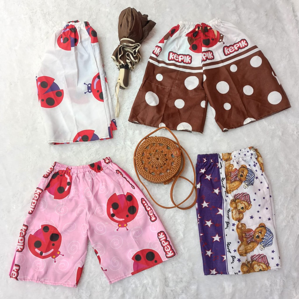 CELANA KOLOR KARAKTER | CELANA PENDEK MOTIF | KOLOR SANTAI PANTAI