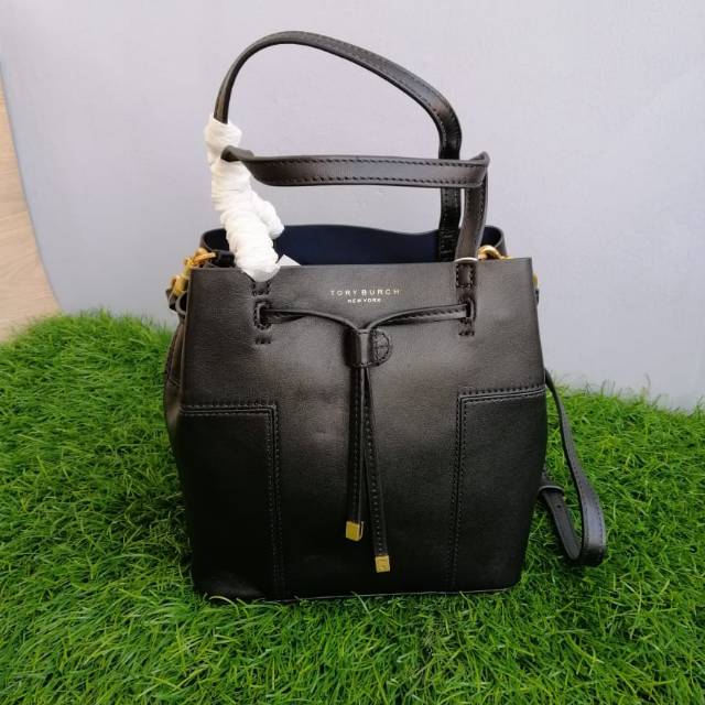 Tory Burch Block-T Small Bucket Bag