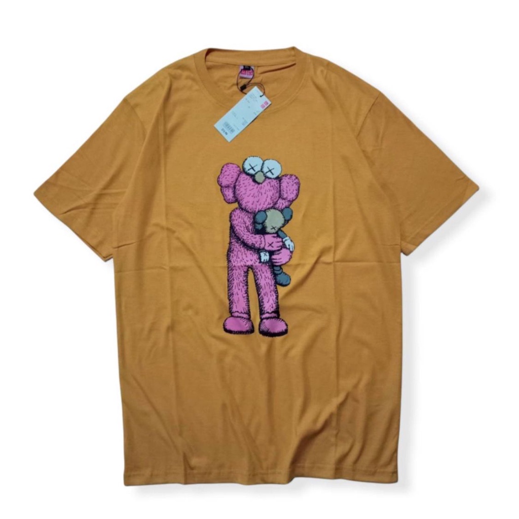 T SHIRT KAOS KAWS X UNIQLO CLEAN SLATE PUTIH PREMIUM AUTHENTIC TERLARIS