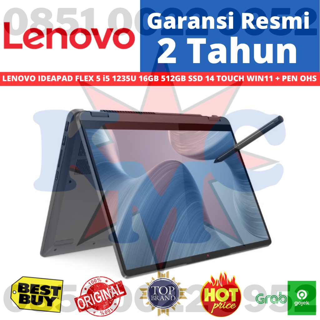 LENOVO IDEAPAD FLEX 5 i5 1235U 16GB 512GB SSD 14 TOUCH WIN11 + PEN OHS