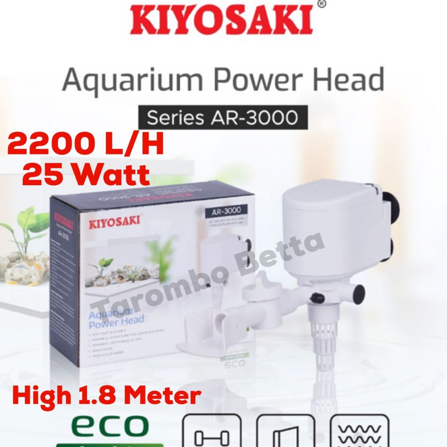 KIYOSAKI AR 3000 - Power Head Pompa Filter Air Celup Aquarium AR3000