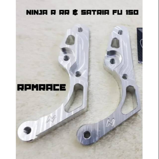 Braket Breket Kaliper Depan 2 Piston Ninja r Rr Satria Fu Buat Disck 220mm