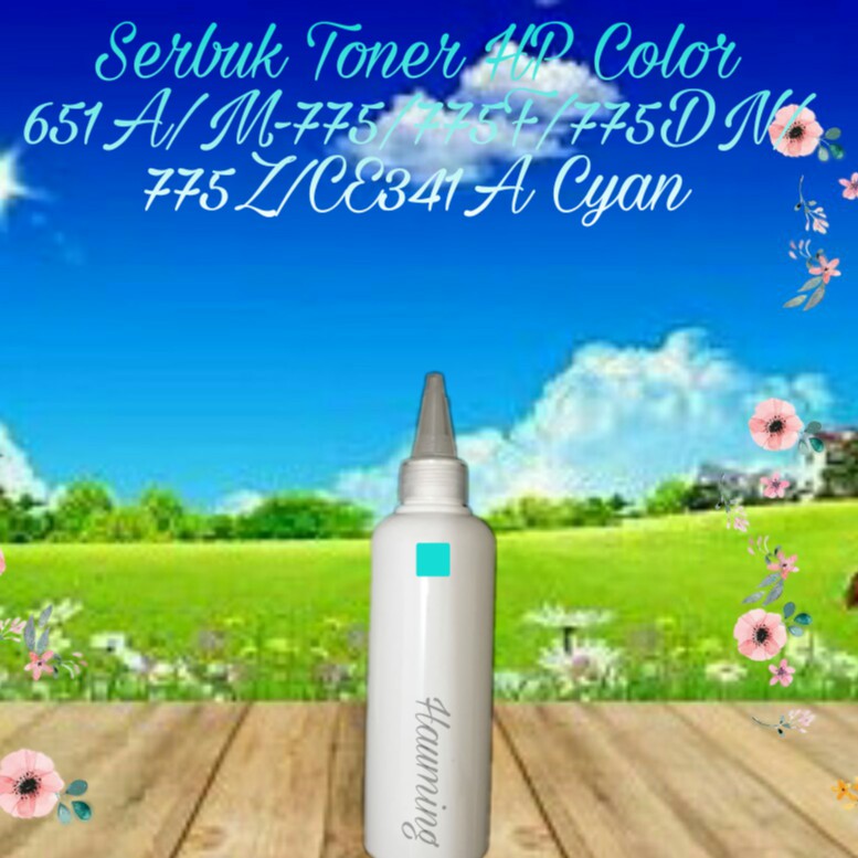 Serbuk Toner HP 651A LaserJet Enterprise 700 M775 M775F M775DN M775Z M 775 CE341A Cyan 1x Isi