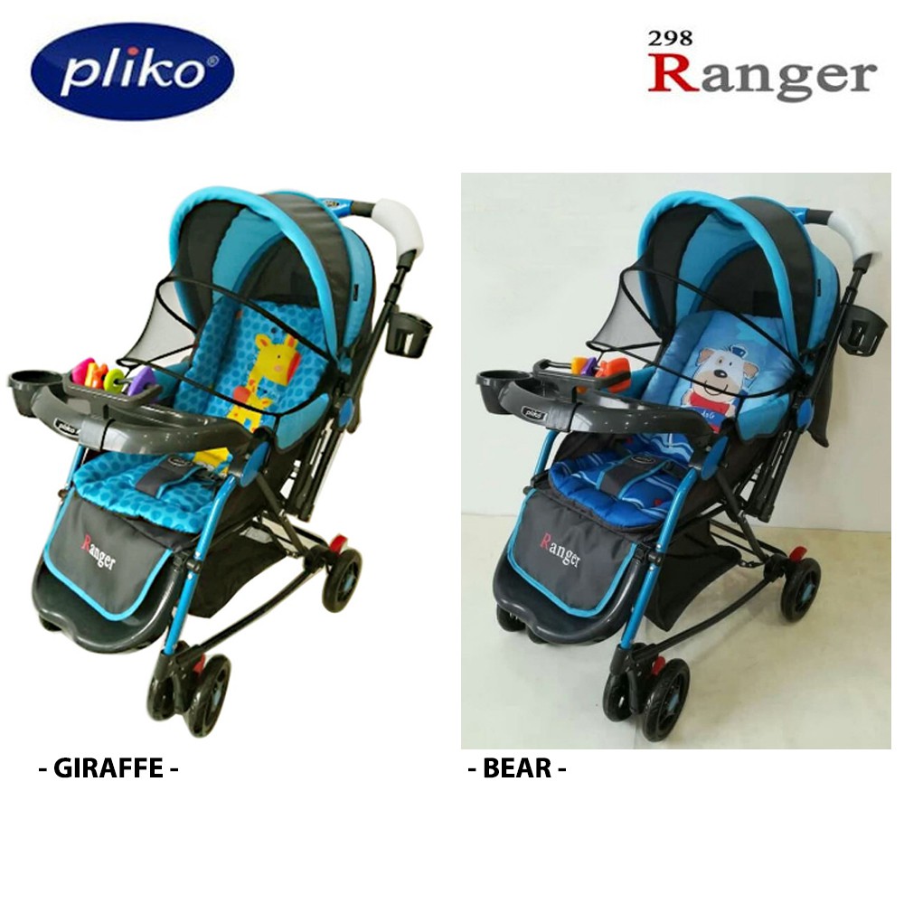 Stroller Pliko Ranger Bs 298r 4in1 Bear Baby Multifungsi Kereta Bayi Shopee Indonesia