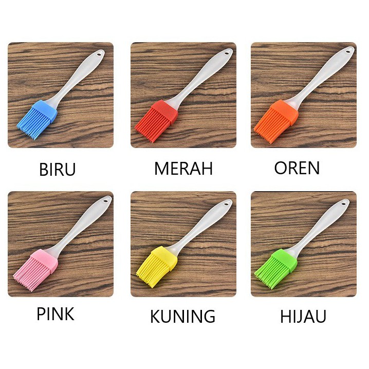 ☀ INDOLAND ☀ R054 KUAS SILICON TAHAN PANAS / KUAS MENTEGA / KUAS BBQ / FOOD BRUSH / KUAS SILICON FOOD GRADE