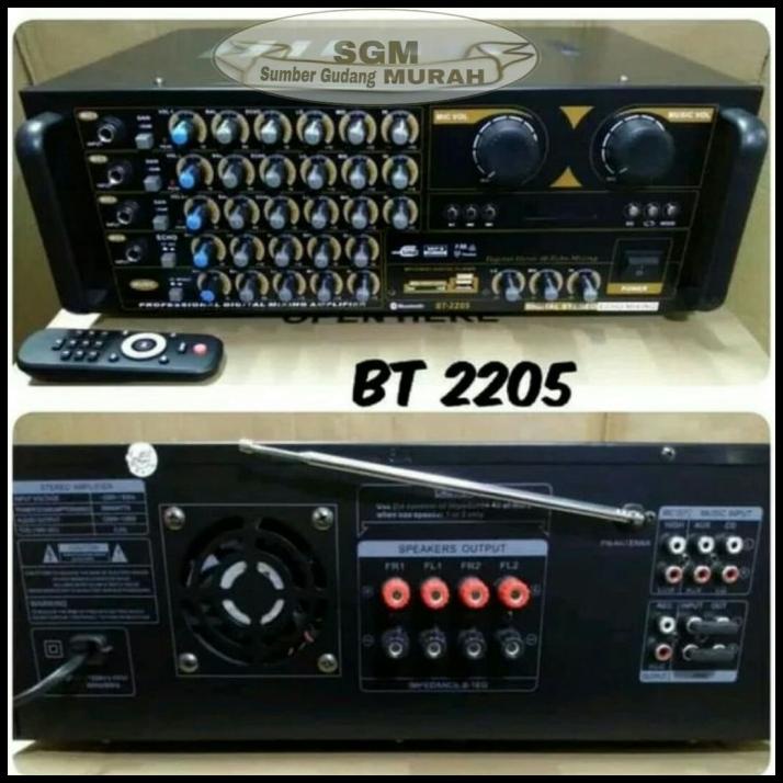 Power Amplifier Karaoke Sansui Bt 2205 Usb Sd Bluetooth Radio