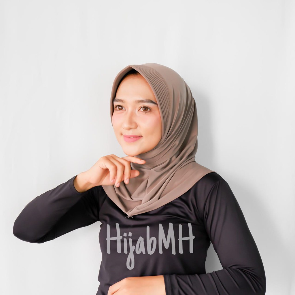 [PREMIUM] jilbab instan / jilbab sport / hijab olahraga / bahan jersey / tidak bikin geurah