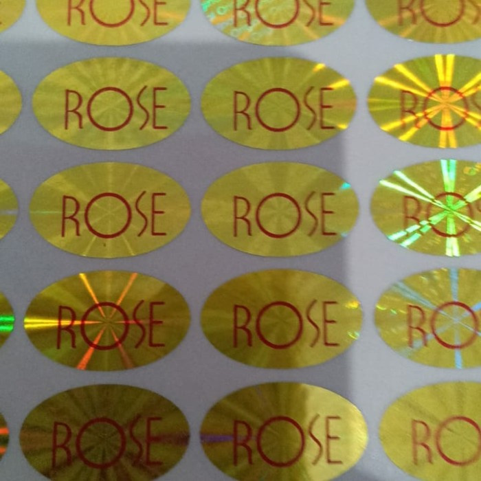

stiker hologram Original Rose