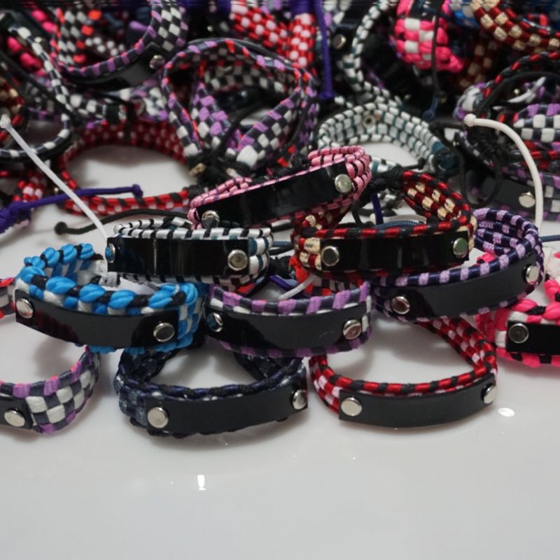 1Lusin Gelang Plat Catur Untuk Ukir Nama Isi 12pcs