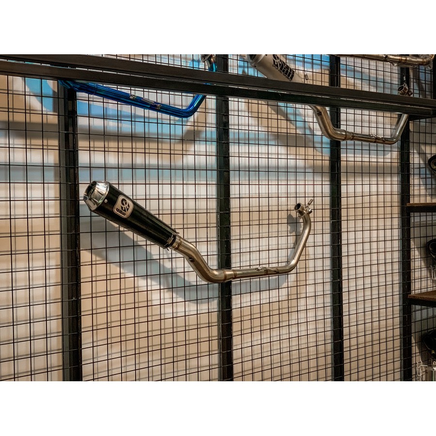 Knalpot villan pro2 black untuk 150cc murah