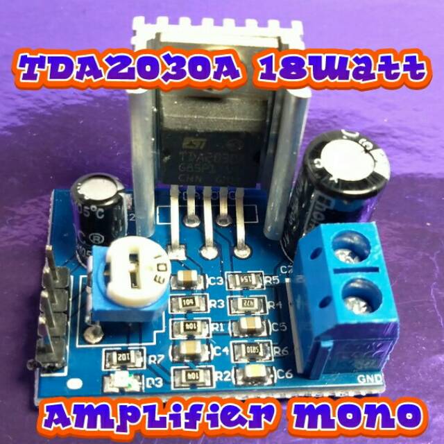 Kit mini amplifier mono TDA2030A hifi Audio 6-12volt dc