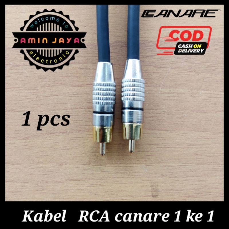 Kabel rca male to male / jack rca 1 ke 1