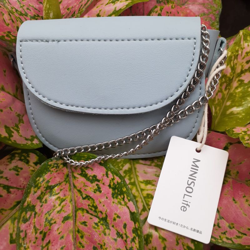 MINISO tas slempang wanita kecil/ SLING BAG MINI/ Tas lipstick kulit PVC