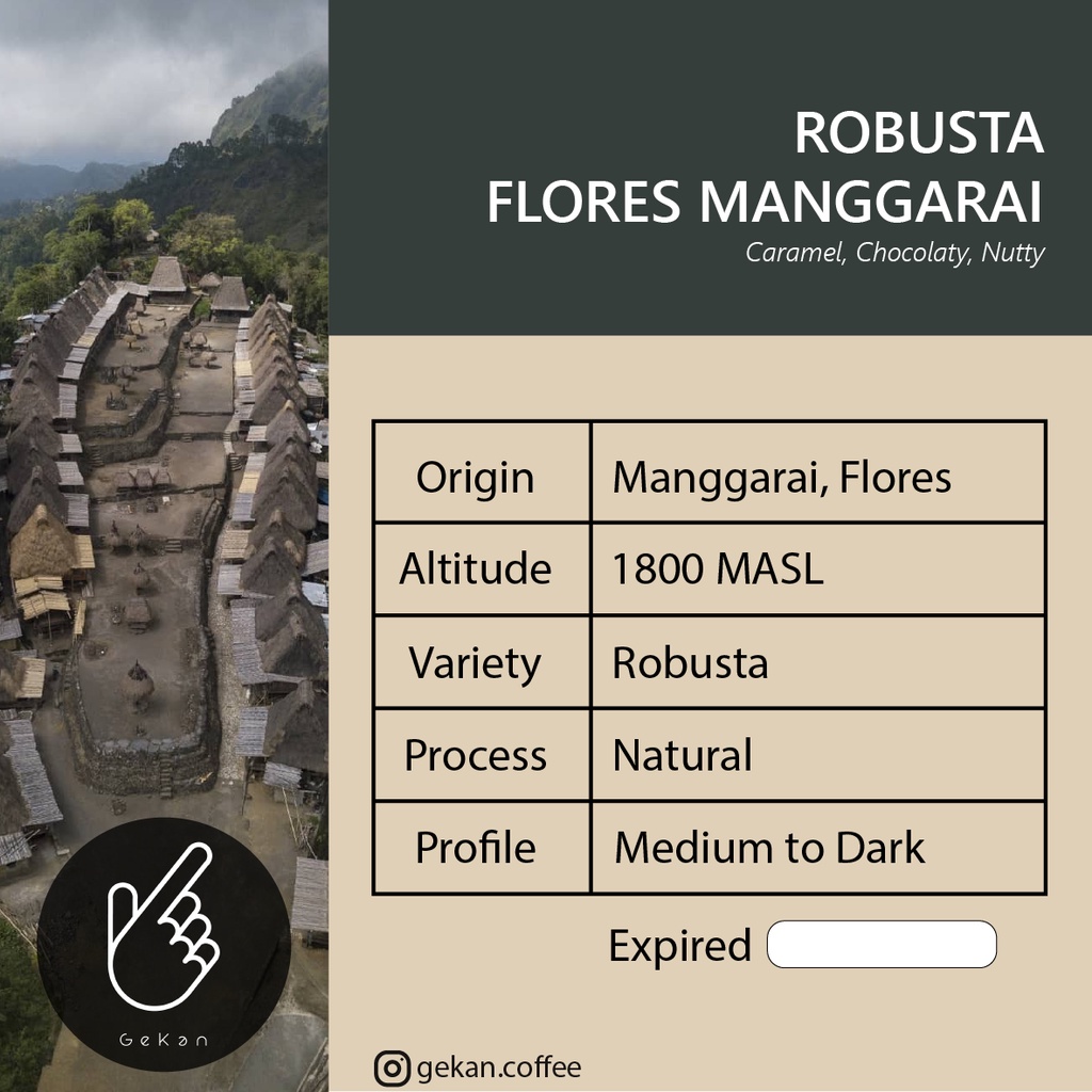 

Geser Kanan Kopi Robusta Flores Manggarai Natural 200 gr