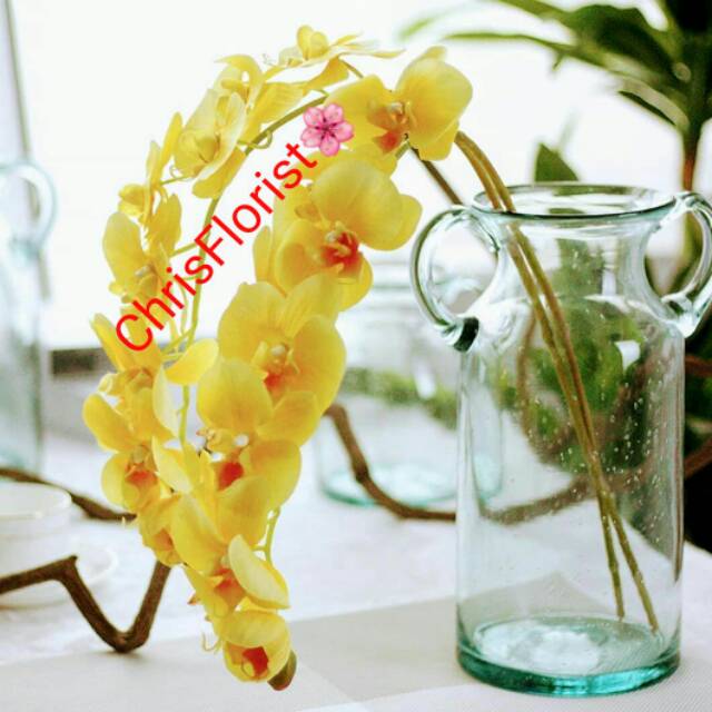Bunga Anggrek Latex Super Premium Plastik Palsu Buatan Plastic Sintetis Dekorasi Artificial 328