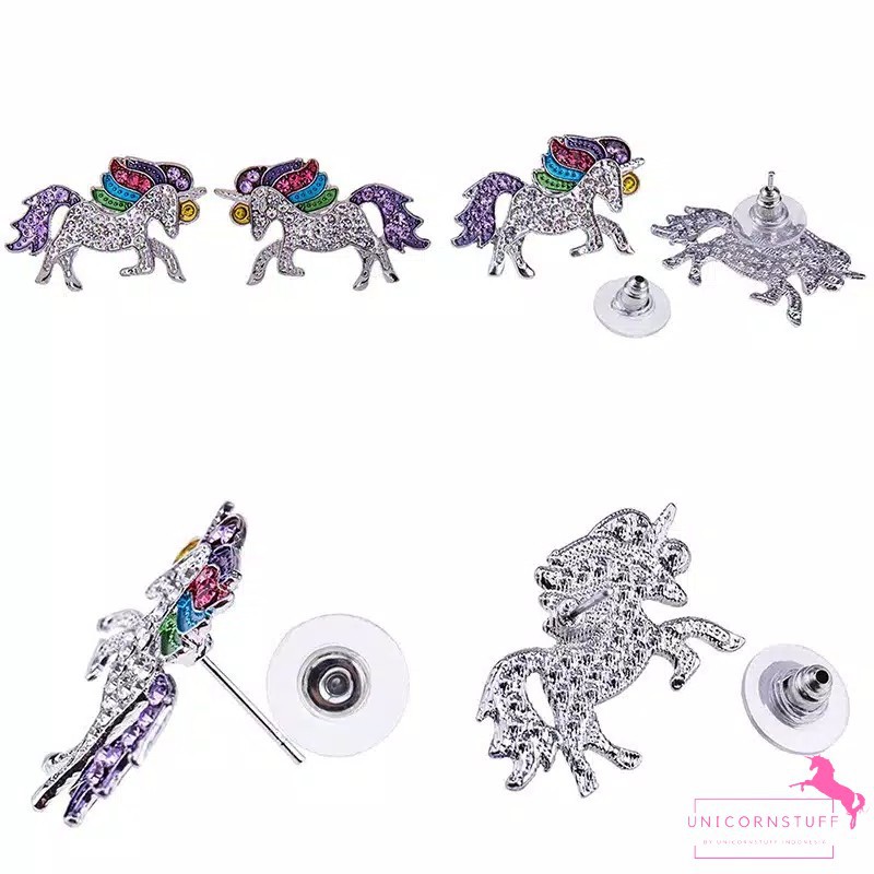 Anting Anting Unicorn Diamond Anak Perempuan Kado Anak Cewek