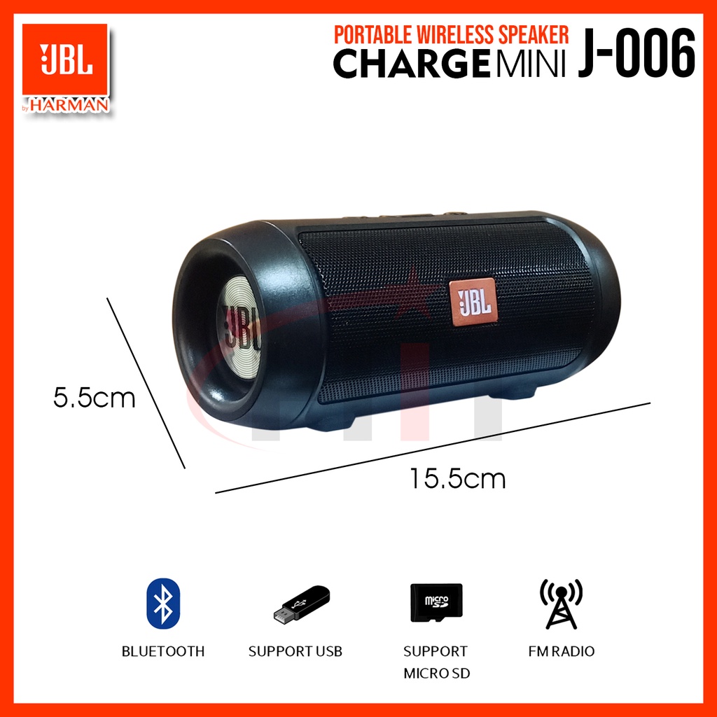 Speaker Portable Bluetooth Music Box JBL Wireless Charge Mini J006