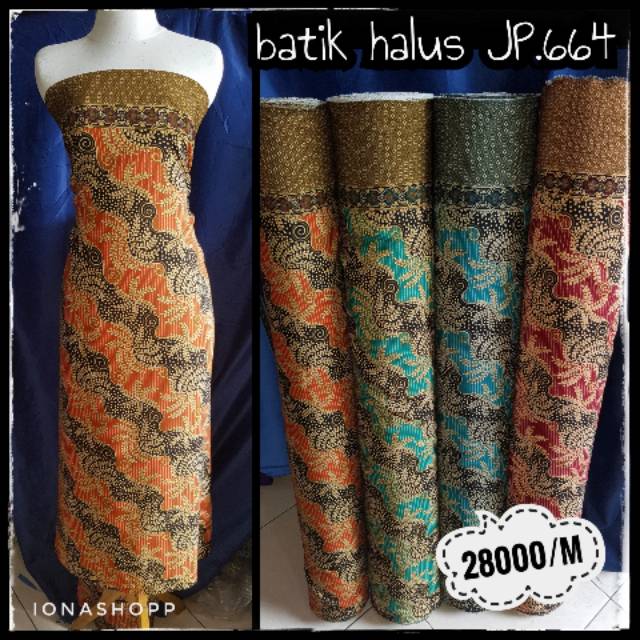 Kain Batik Halus Jp664 Kain Batik Meteran Shopee Indonesia
