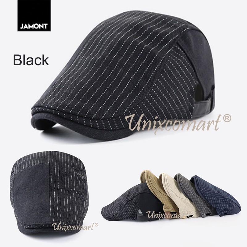 Topi Newsboy DAVID Jamont Flat Hat Pelukis Copet Patino Sutradara